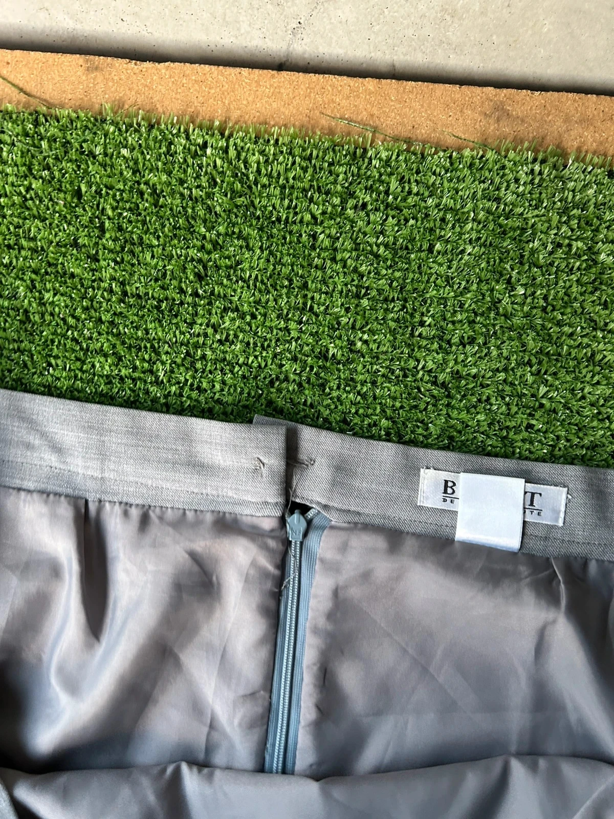 Vintage beige grijze rok BEST de la redoute – photo 5
